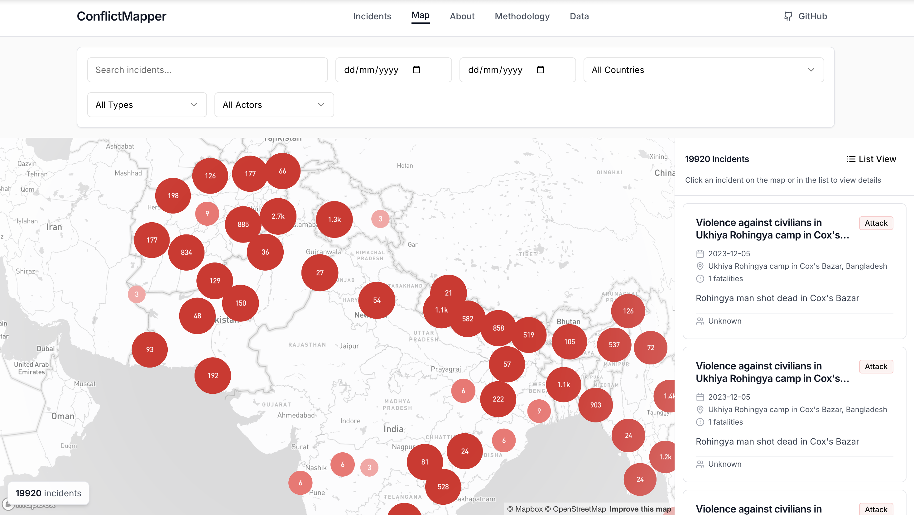 ConflictMapper screenshot 1