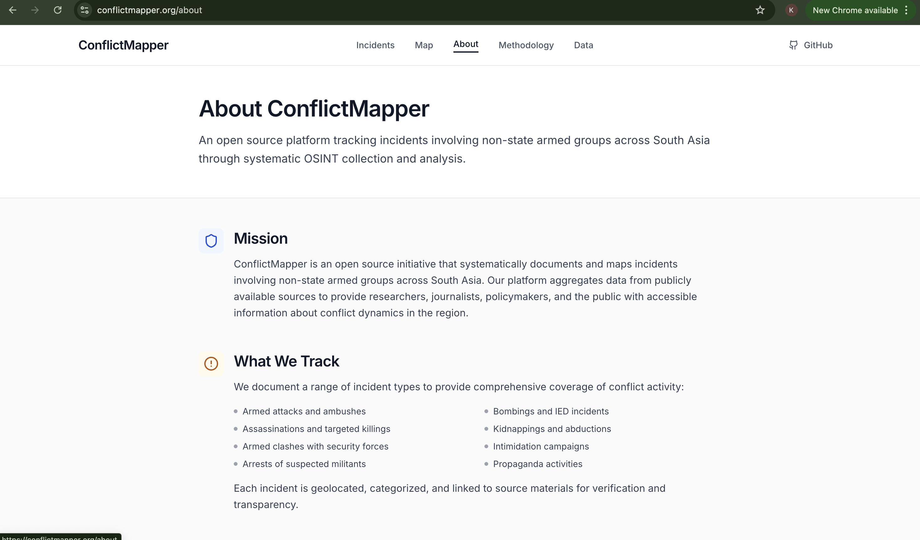 ConflictMapper screenshot 3
